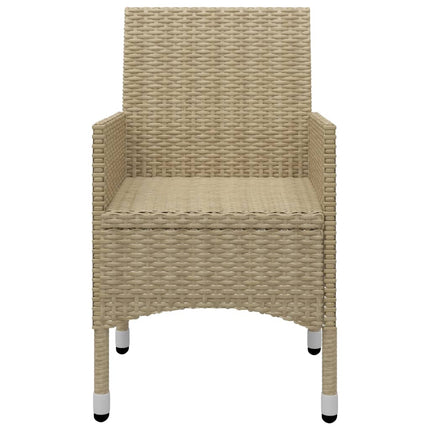 Matgrupp för trädgården 5 delar beige