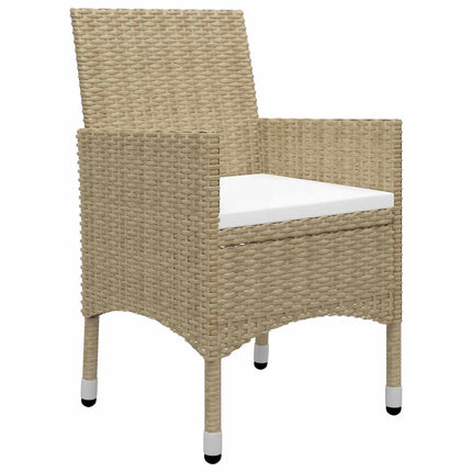 Matgrupp för trädgården 11 delar beige