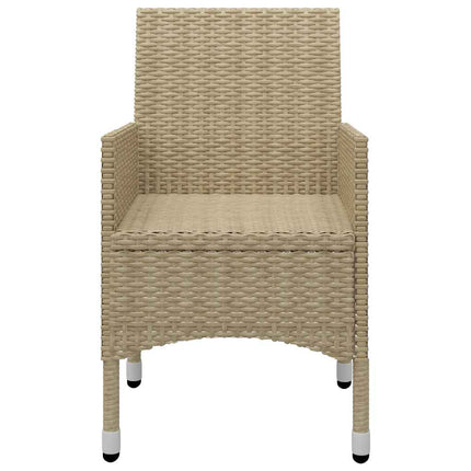 Matgrupp för trädgården 11 delar beige