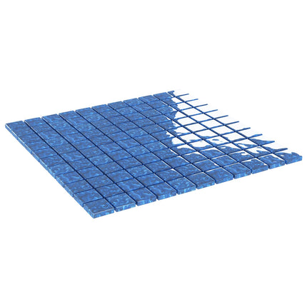 Mosaikplattor 11 pcs Blå 50 x 50 cm Glas
