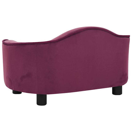 Hundsoffa vinröd 67x47x36 cm plysch