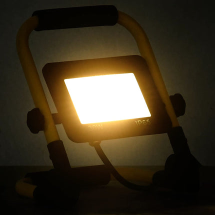 Strålkastare med handtag 30 W LED varmvit