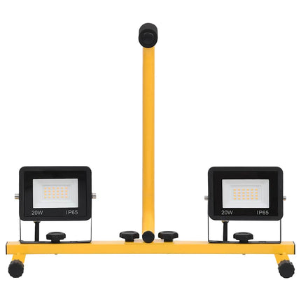 Strålkastare med handtag 2x20 W LED kallvit