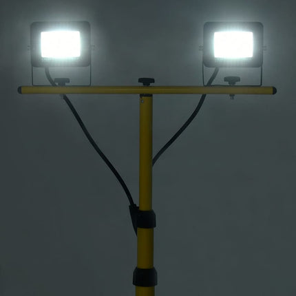 Strålkastare med stativ 2x10 W LED kallvit