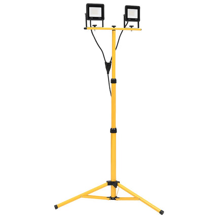 Strålkastare med stativ 2x30 W LED kallvit