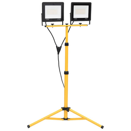 Strålkastare med stativ 2x100 W LED kallvit