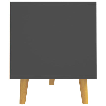 Tv-bänk grå 90x40x48,5 cm konstruerat trä