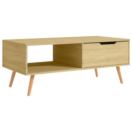 Soffbord sonoma-ek 100x49,5x43 cm konstruerat trä