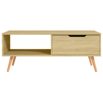 Soffbord sonoma-ek 100x49,5x43 cm konstruerat trä