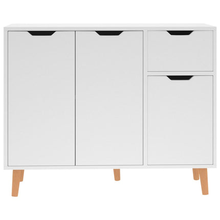 Skänk vit 90x30x72 cm konstruerat trä