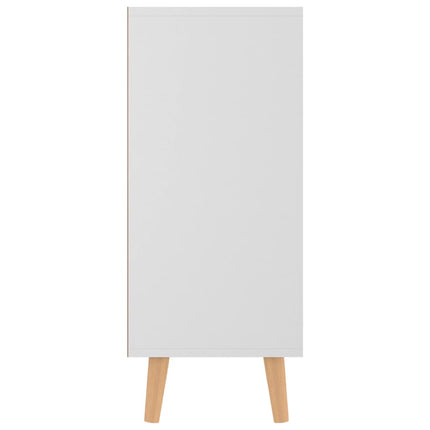 Skänk vit 90x30x72 cm konstruerat trä