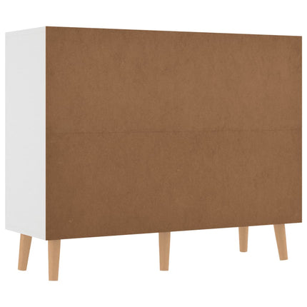 Skänk vit 90x30x72 cm konstruerat trä