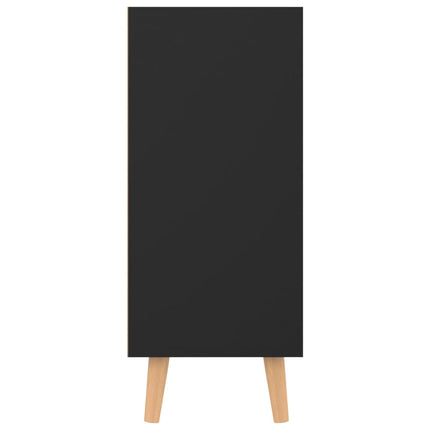 Skänk svart 90x30x72 cm konstruerat trä