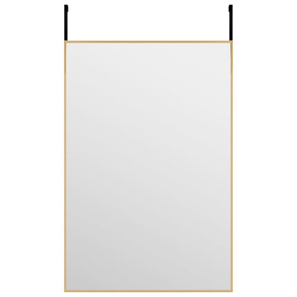 Dörrspegel guld 40x60 cm glas och aluminium