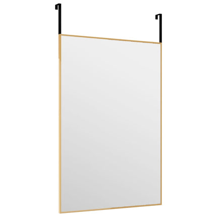 Dörrspegel guld 40x60 cm glas och aluminium