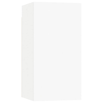 Tv-bänk vit 30,5x30x60 cm konstruerat trä