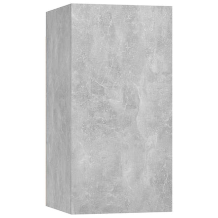 TV-skåp 2 st betonggrå 30,5x30x60 cm konstruerat trä