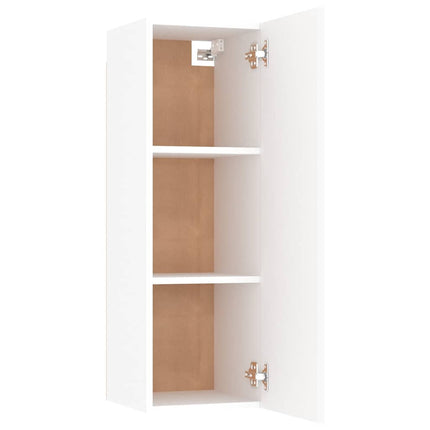 TV-skåp 2 st vit 30,5x30x90 cm konstruerat trä