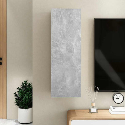TV-skåp betonggrå 30,5x30x90 cm konstruerat trä