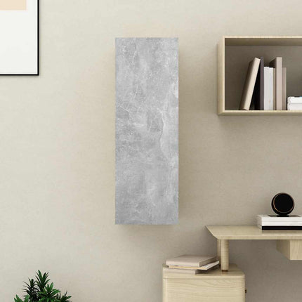 TV-skåp betonggrå 30,5x30x90 cm konstruerat trä