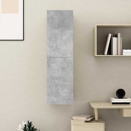 TV -skåp betonggrå 30,5x30x110 cm konstruerat trä
