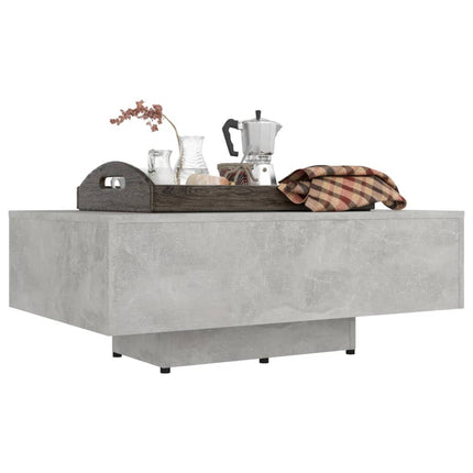 Soffbord betonggrå 85x55x31 cm konstruerat trä