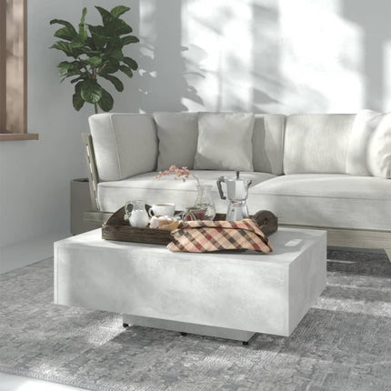 Soffbord betonggrå 85x55x31 cm konstruerat trä