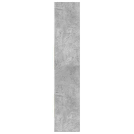 Bokhylla betonggrå 40x35x180 cm konstruerat trä