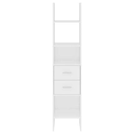 Bokhylla vit 40x35x180 cm konstruerat trä