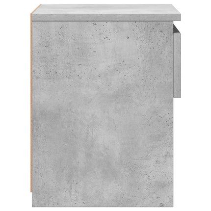 Sängbord betonggrå 40x30x39 cm konstruerat trä
