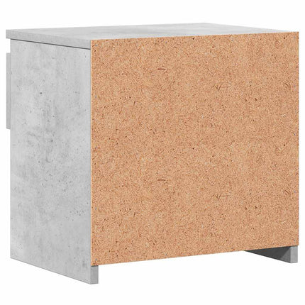 Sängbord betonggrå 40x30x39 cm konstruerat trä