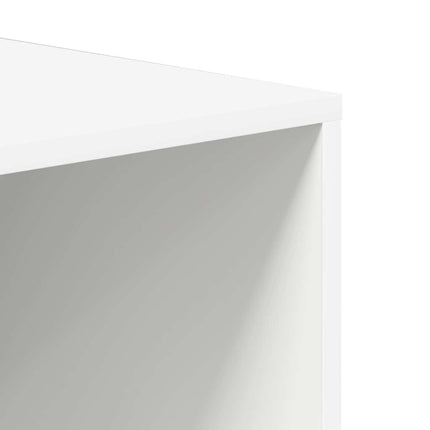 Skoförvaringsbänk vit 105x35x35 cm konstruerat trä