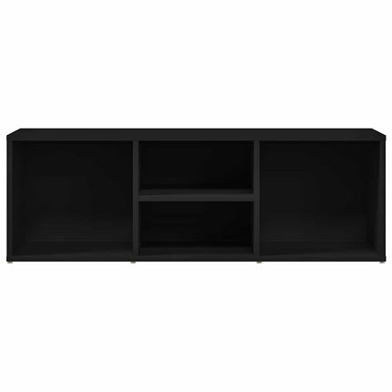 Skoförvaringsbänk svart 105x35x35 cm konstruerat trä