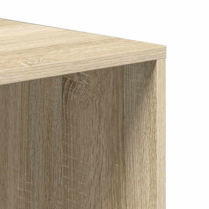 Skoförvaringsbänk sonoma-ek 105x35x35 cm konstruerat trä