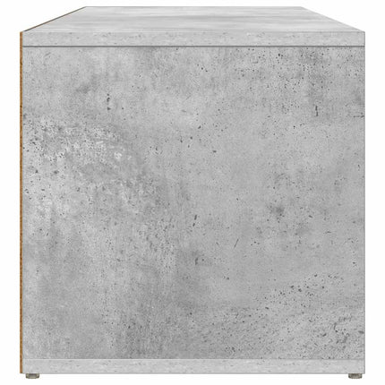 Skoförvaringsbänk betonggrå 105x35x35 cm konstruerat trä
