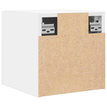 Väggmonterade tv-skåp 2 st vit 30,5x30x30 cm