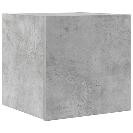 Väggmonterat tv-bänk betonggrå 30,5x30x30 cm