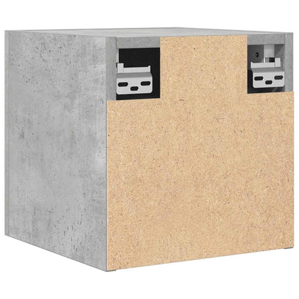 Väggmonterat tv-bänk betonggrå 30,5x30x30 cm