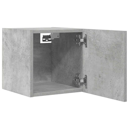 Väggmonterat tv-bänk betonggrå 30,5x30x30 cm