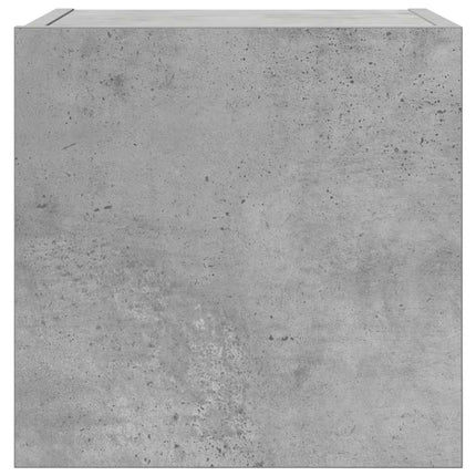 Väggmonterade tv-bänkar 2 st betonggrå 30,5x30x30 cm