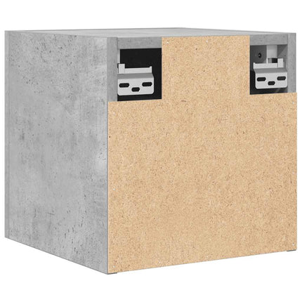 Väggmonterade TV-skåp 4 st betonggrå 30,5x30x30 cm