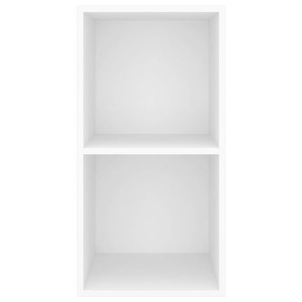 Väggmonterad tv-bänk vit 37x37x72 cm konstruerat trä