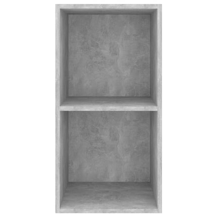 Väggmonterad tv-bänk betonggrå 37x37x72 cm konstruerat trä