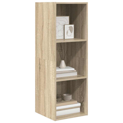 Väggmonterad tv-bänk somona-ek 37x37x107 cm konstruerat trä