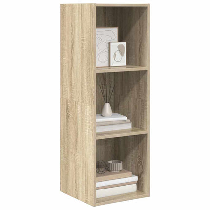 Väggmonterad tv-bänk somona-ek 37x37x107 cm konstruerat trä