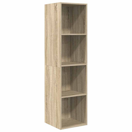 Väggmonterat tv-skåp somona-ek 37x37x142,5 cm konstruerat trä