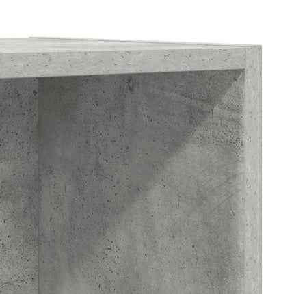 Väggmonterat tv-skåp betonggrå 37x37x142,5 cm konstruerat trä