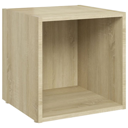 TV-bänk sonoma-ek 37x35x37 cm konstruerat trä