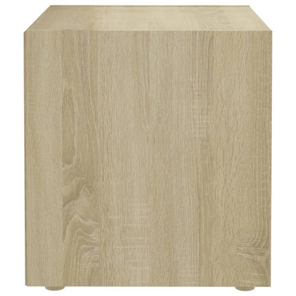 Tv-bänk sonoma-ek 37x35x37 cm konstruerat trä