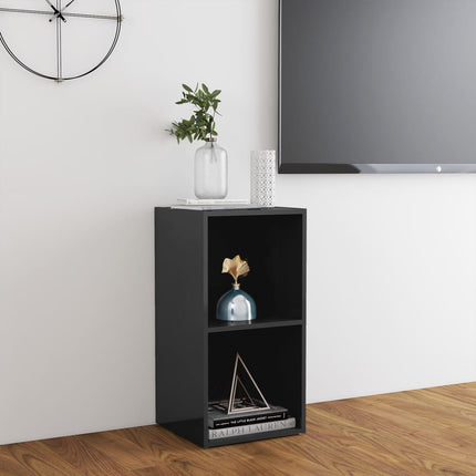 TV-bänk grå högglans 72x35x36,5 cm konstruerat trä
